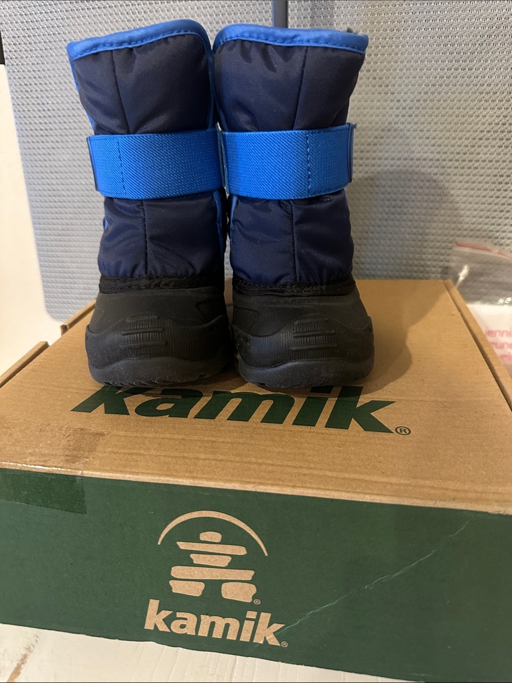 Kamik Kids Navy and Bright Blue Winter Boots